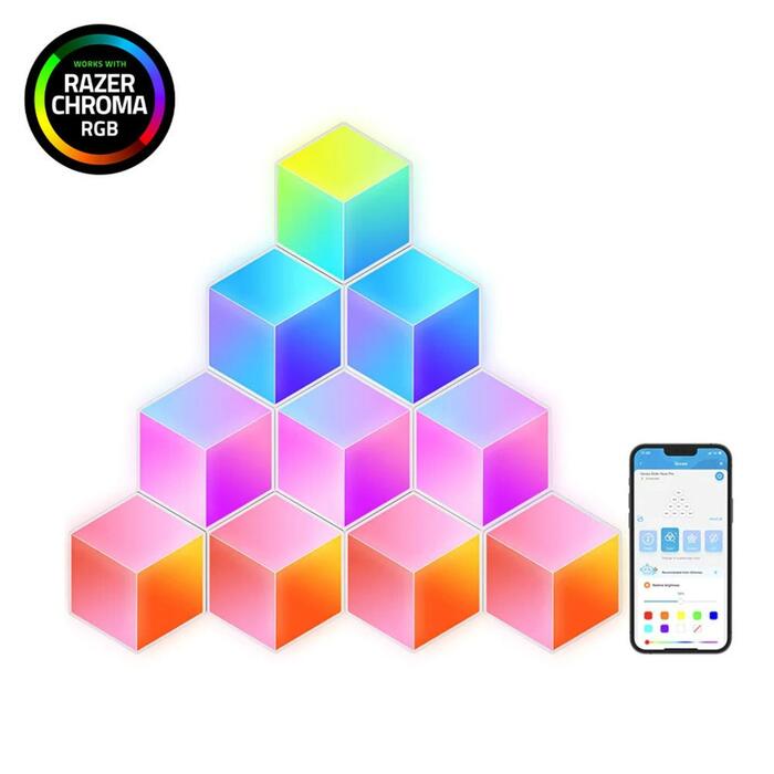 Govee B6066 Hexa Pro RGBIC LED Smart Panel Bluetooth / Wi-Fi / 10pcs (H6066302)