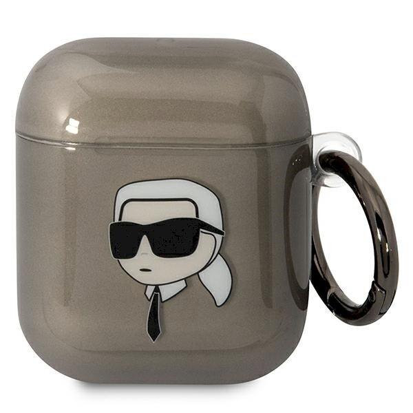 Karl Lagerfeld KLA2HNIKTCK AirPods 1/2 cover Защитный чехол для AirPods 1/2 Karl`s Head / чёрный (KLA2HNIKTCK)