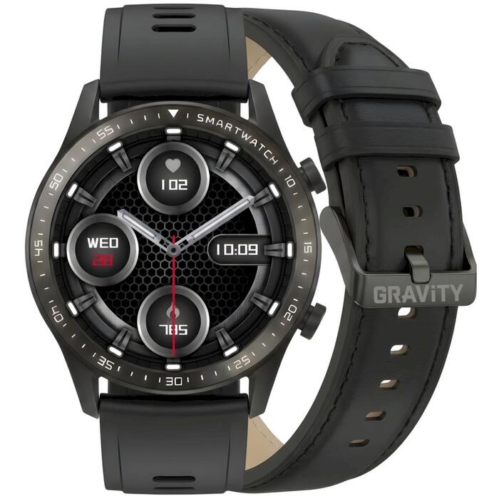 Smartwatch Gravity Умные часы с 2 ремешками GT10-3 / чёрный (GT10-3)