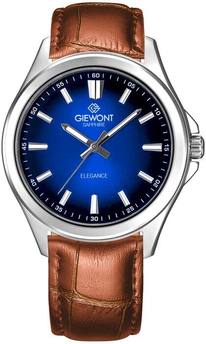 Giewont Elegance Sapphire Мужские часы / коричнево-синий (GW5160-A7)