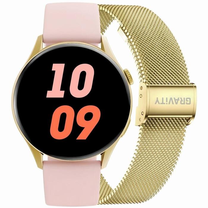 Smartwatch Gravity Zelta siksniņa + aproce