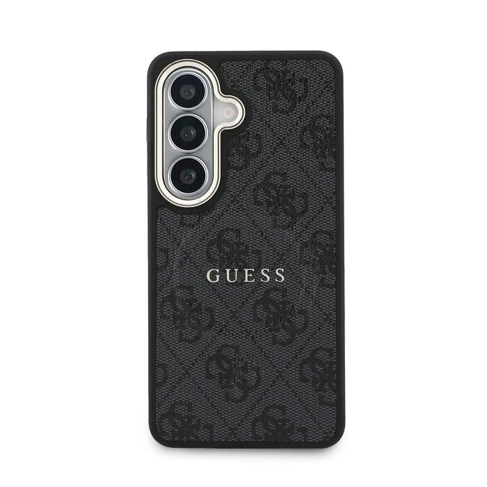 Guess PU Leather 4G Gold Frame Magnetic Case Чехол для Samsung Galaxy S26 (GUHMS26SP4MSEGCK)