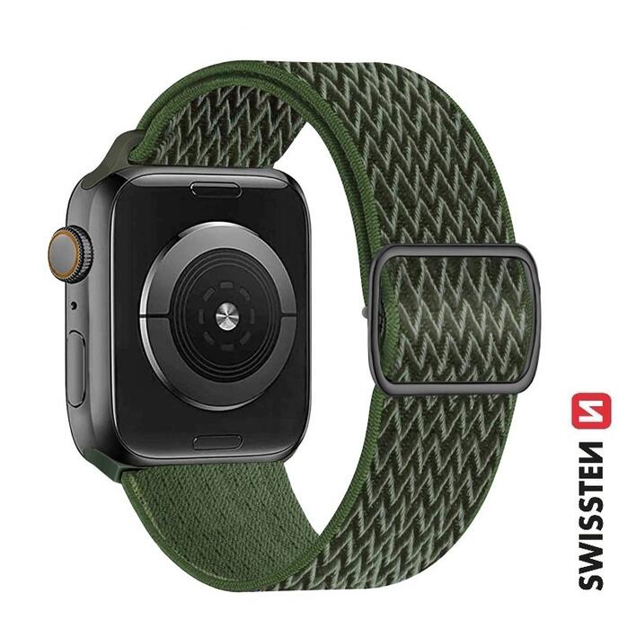 Swissten Нейлоновый Pемешок с пряжкой для Apple Watch 38 / 40 / 41 mm (46000708)