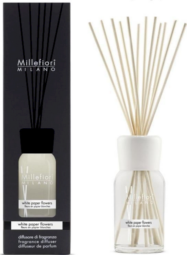Millefiori Milano White Paper Flowers Difuzors 250 ml (8051938697314)
