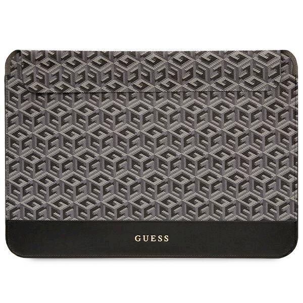 Guess Sleeve GUCS16HGCFSEK Klēpjdatora maciņš 16" GCube Stripes / melns (GUCS16HGCFSEK)