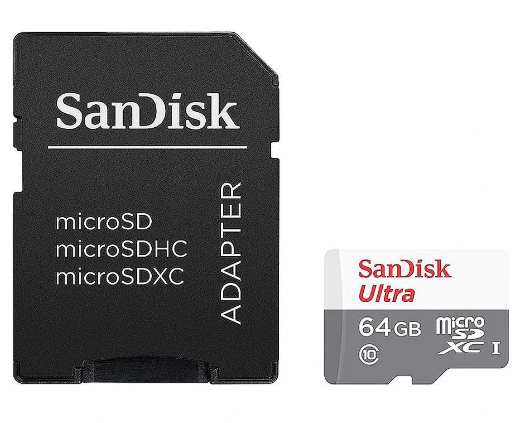 SanDisk Ultra Light microSDHC Карта Памяти 100MB / 64GB (SDSQUNR-064G-GN3MA)