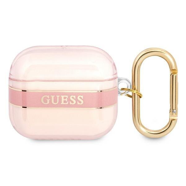 Guess GUA3HHTSP Защитный чехол для AirPods 3 Strap Collection / розовый (GUA3HHTSP)