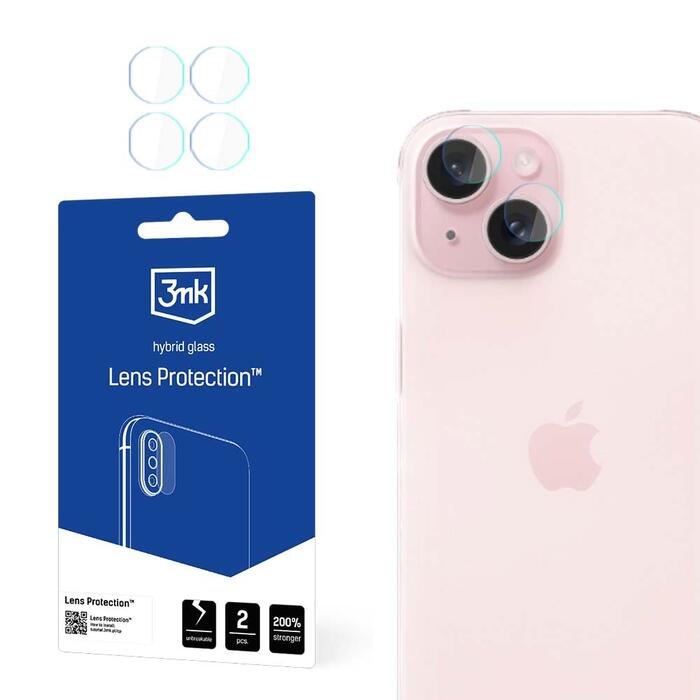 3mk Hybrid Glass Aizsargstikls kamerai Apple