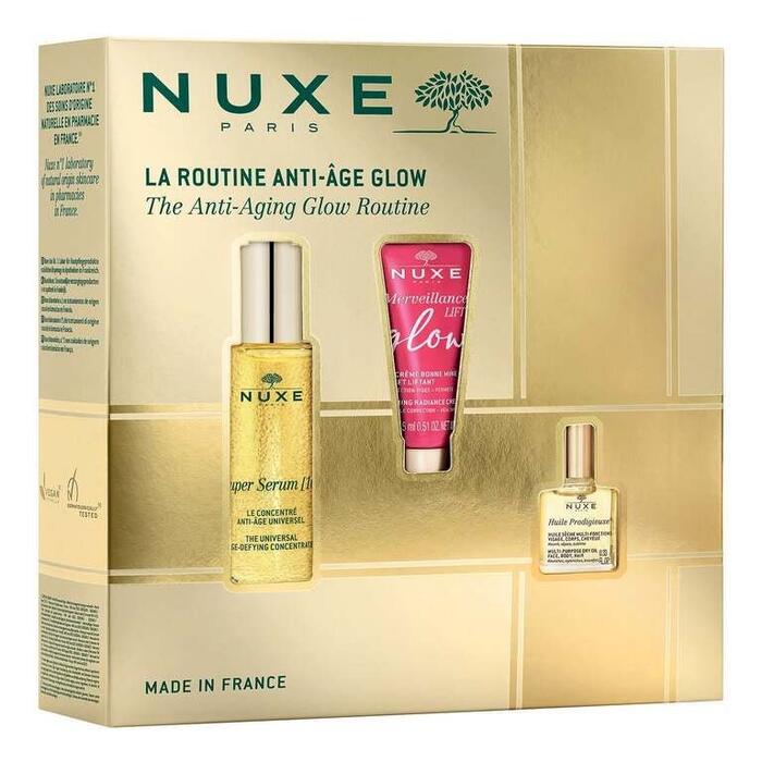 Nuxe The Anti-Aging Glow Routine Набор для ухода 30 ml + 15 ml + 10 ml (3264680039737)