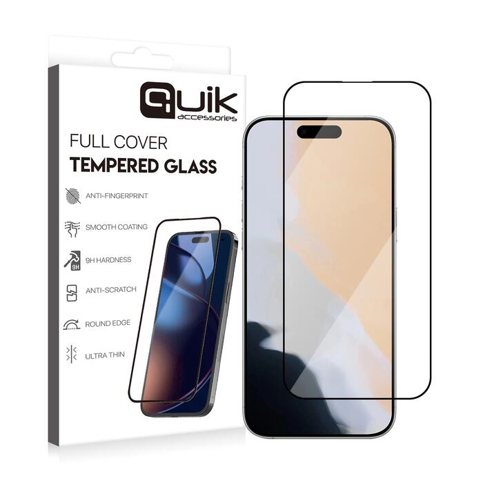 Quik Accessories Full Cover Tempered Glass