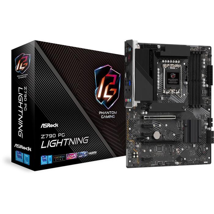 ASRock Z790 PG Lightning Материнская плата ATX / Intel Z790 / LGA1700 / DDR5 / M.2 PCIe (Z790PGLIGHTNING)