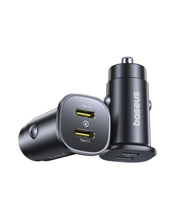 Baseus GoTrip Автомобильный зарядное устройство C+C / QC 3.0 / 30W (C00072300123-01)