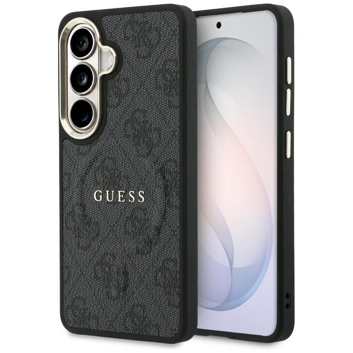 Guess 4G Embossed Ring MagSafe Case Защитный чехол для Samsung Galaxy S26 Plus / чёрный (GUHMS26MP4MSEGCK)