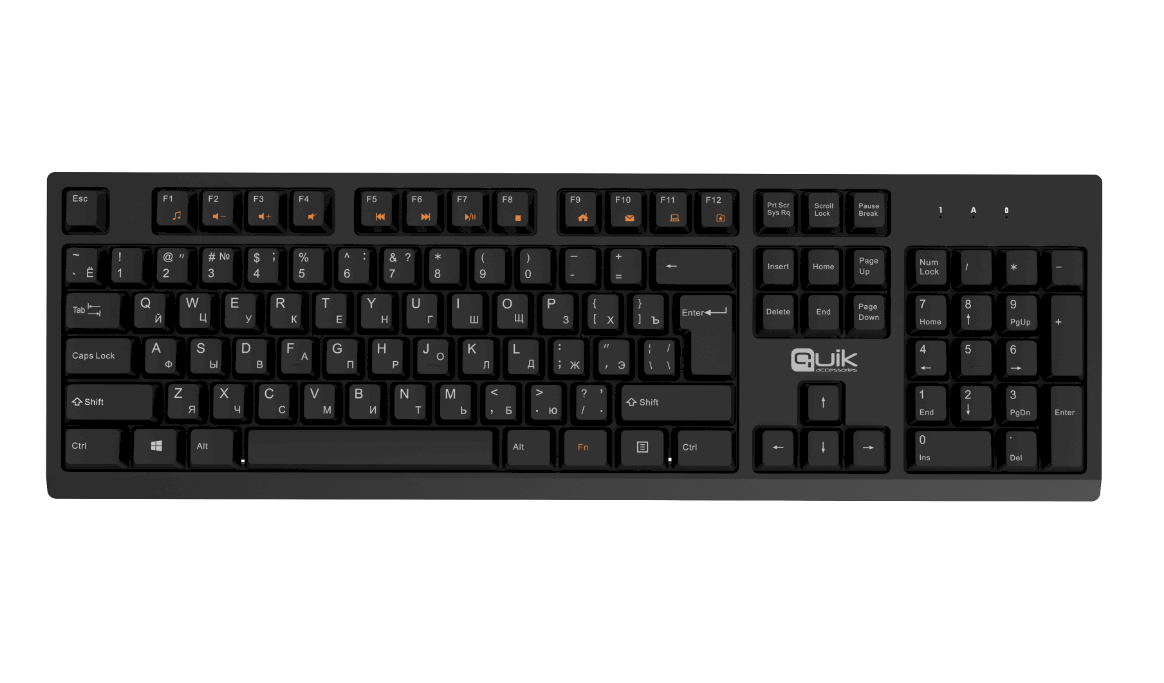 Quik Accessories QOS-12104 Full-Size Bezvadu Klaviatura
