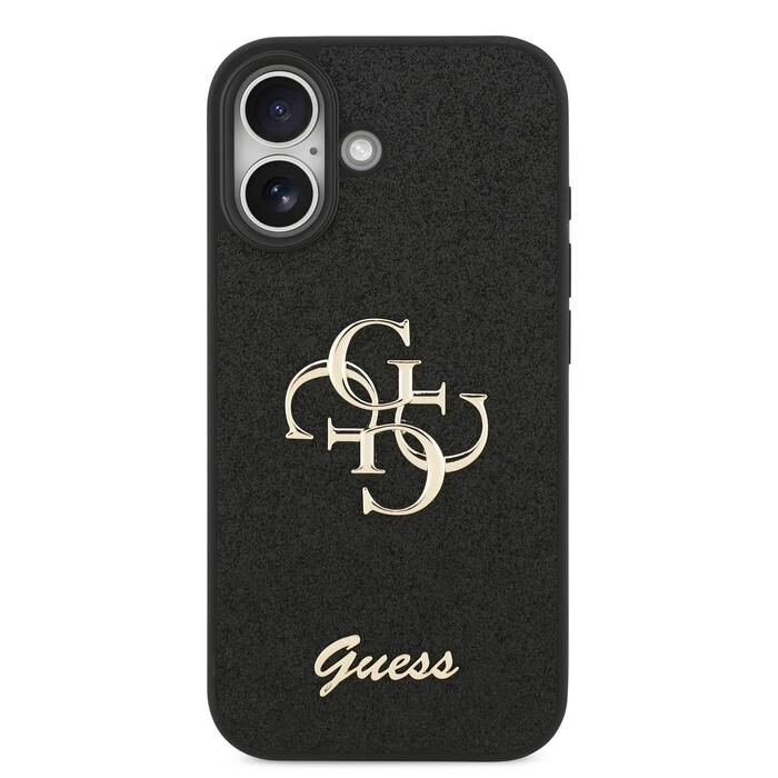 Guess PU Fixed Glitter 4G Metal Logo Case Чехол для Apple iPhone 17 (GUHCP17SHG4SGK)