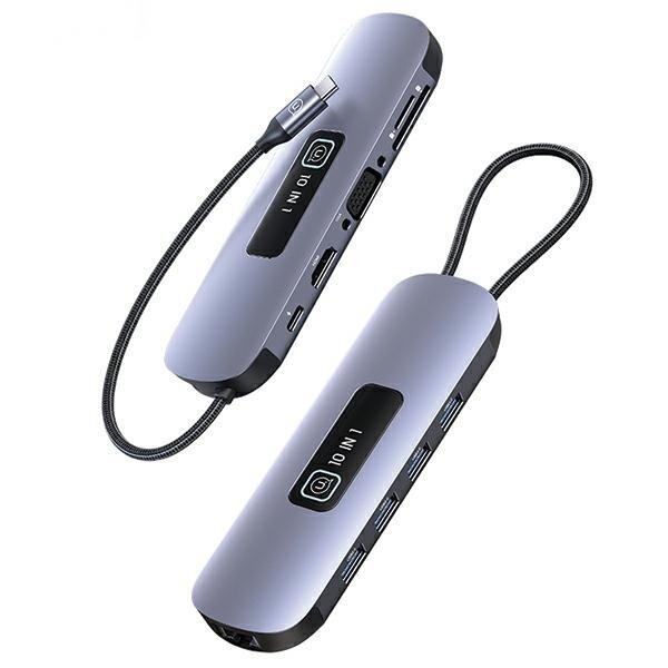 Usams 10in1 Adapteris 3x USB 3