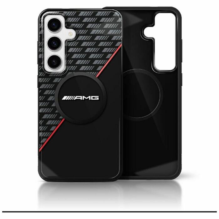 AMG Double Layer Rhombs MagSafe Чехол для Samsung Galaxy S25 (AMHMS25S24HRDKR)