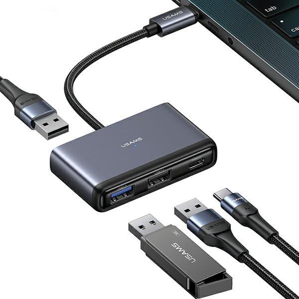 Usams 4in1 Adapteris 2xUSB 2.0