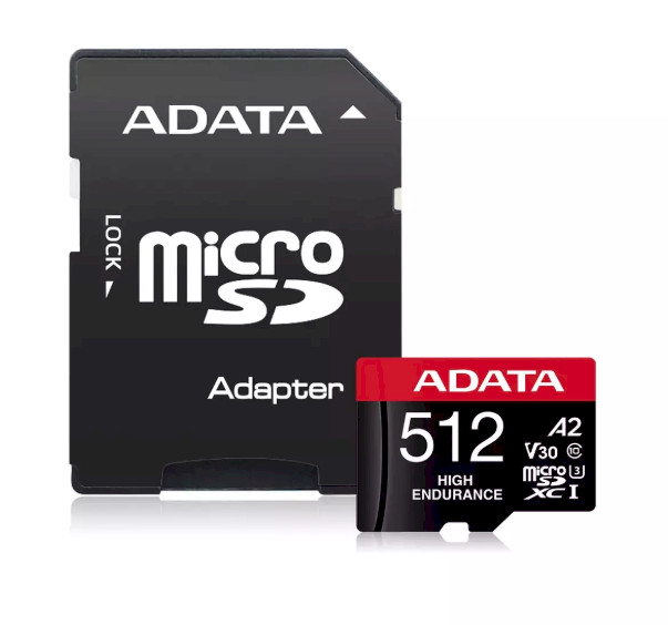 ADATA AUSDX512GUI3V30SHA2‑RA1 MicroSDXC Class 10 Atmiņas