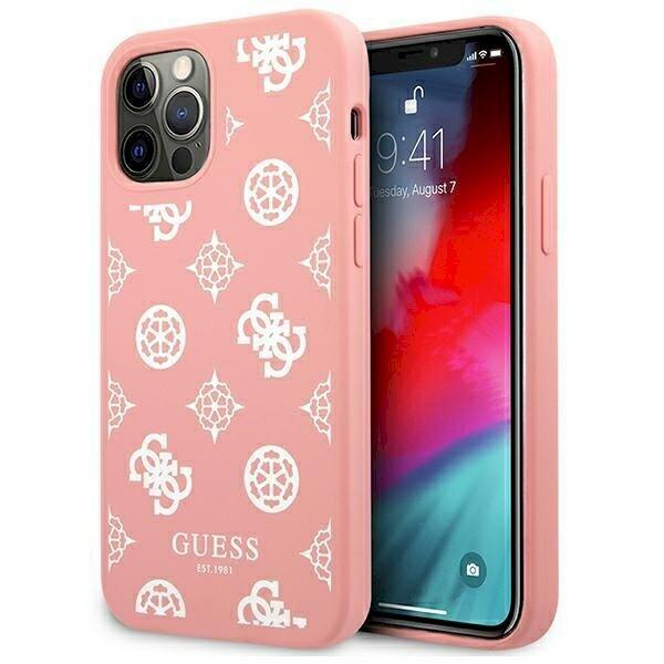 Guess GUHCP12LLSPEWPI Peony Collection Защитный чехол для iPhone 12 Pro Max 6,7" / розовый (GUHCP12LLSPEWPI)