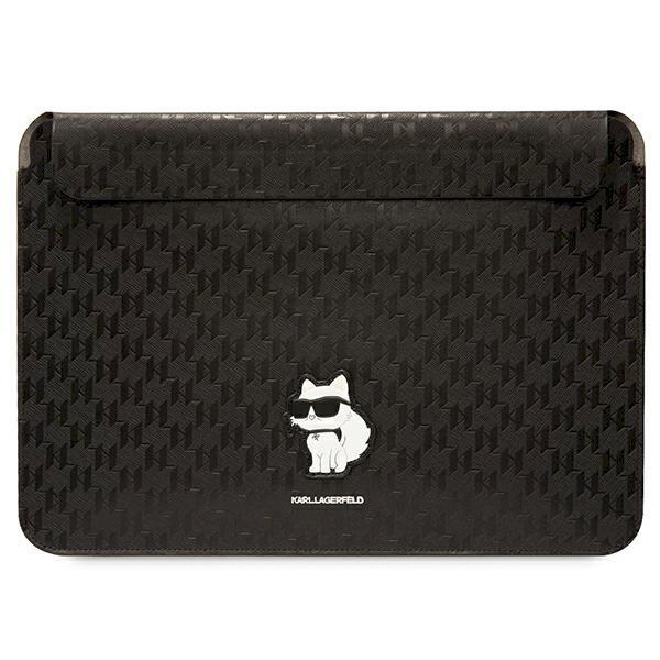 Karl Lagerfeld Sleeve KLCS14SAKHPCK Klēpjdatora maciņš 14" Saffiano Monogram Choupette / melns (KLCS14SAKHPCK)