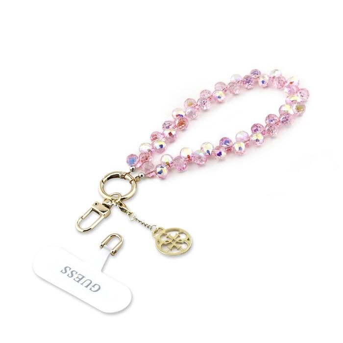 Guess Universal Wrist Strap Crystals 4G Charm Universāla siksnīņa viedtālrunim ar kulonu (GUUCMDG4CP)