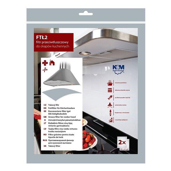 K&M Universālais filtrs virtuves tvaika nosūcējam