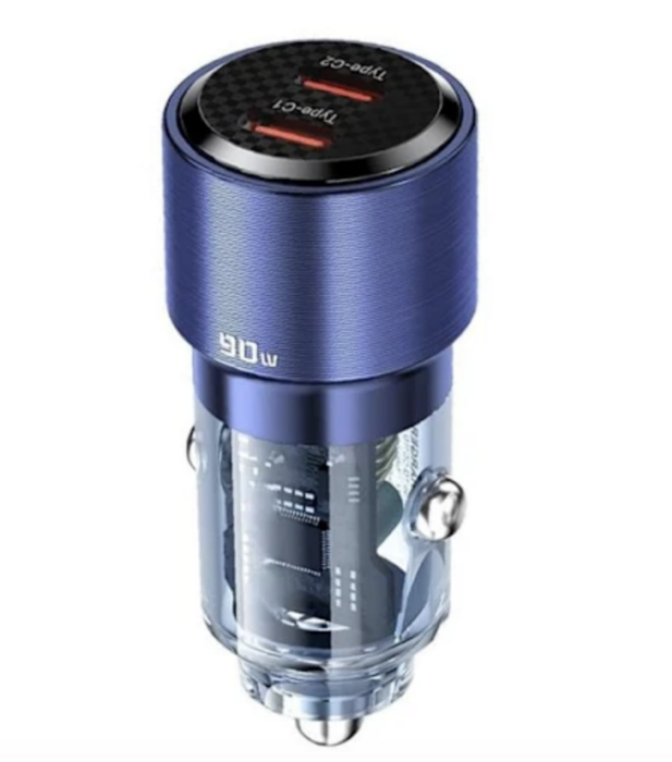 Qualo QTLS-AC-A-90 Auto lādētājs 2x USB-C