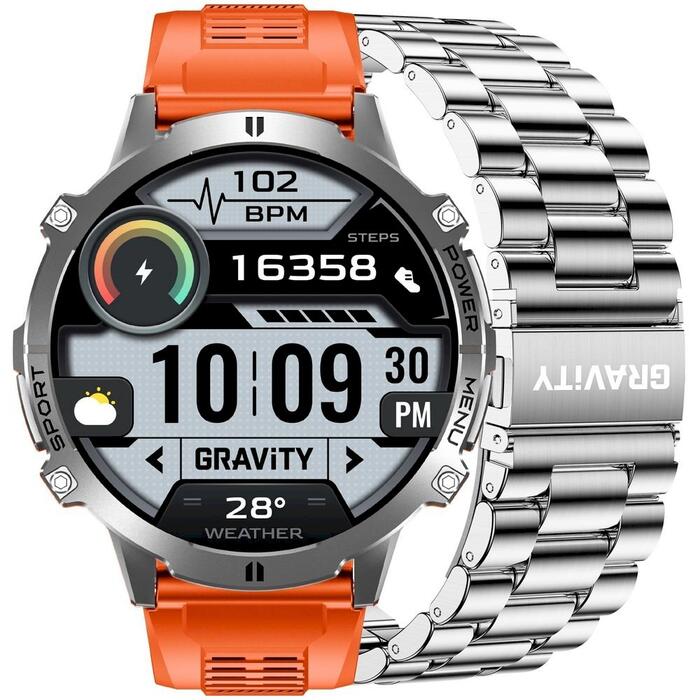 Smartwatch Gravity Ремешок + браслет GT42-4 / графитовый (GT42-4)