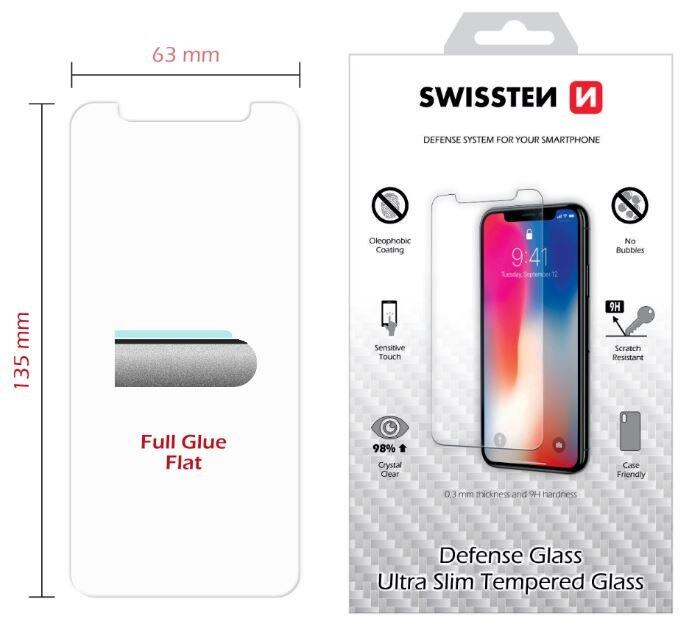 Swissten Tempered Glass Premium 9H Aizsargstikls Iphone X / XS (SW-T-SP-IPH-X-XS)