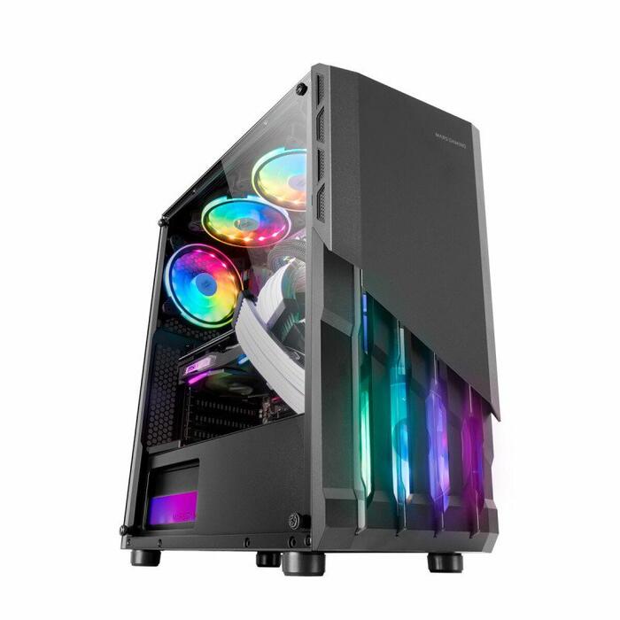 Mars Gaming MC-X2 Компьютерный корпус ATX / Steel Front / FRGB 2x FAN / Windows (MCX2)