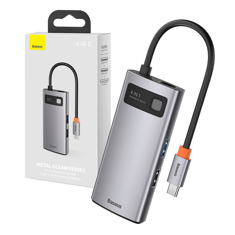 Baseus CAHUB-CY0G Metal Gleam Series 4in1