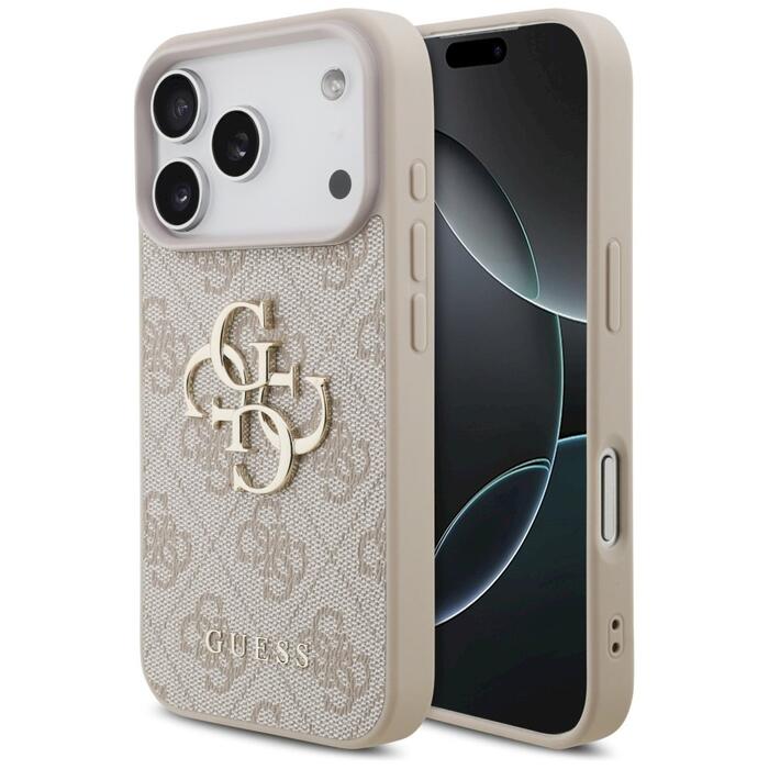 Case Guess 4G Big Logo Защитный чехол для iPhone 17 Pro / розовый (GUHCP17L4GMGPI)