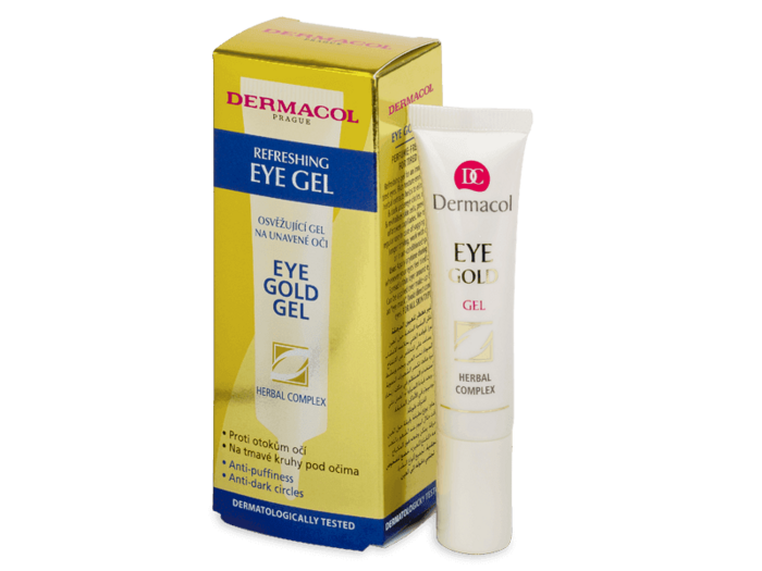 Dermacol Eye Gold Gels ādai ap