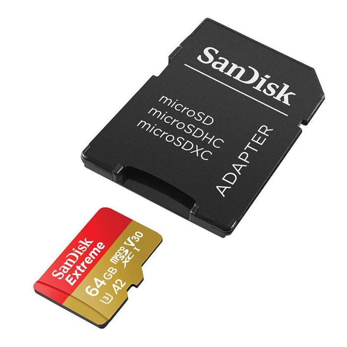 SanDisk Extreme MicroSDXC Atmiņas Karte 64GB