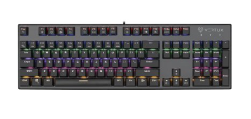 VERTUX Tactical Mehāniskā RGB Spēļu Tastatūra