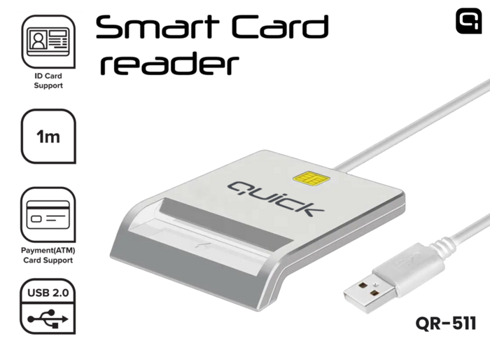 Quick QR-511 Смарт ID кардридер USB (QR-511)