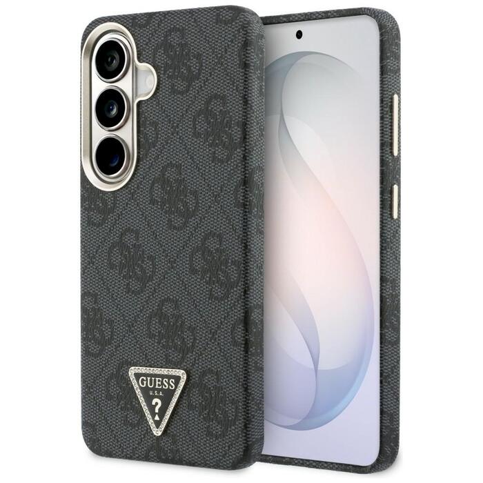 Case Guess 4G Triangle Logo MagSafe Защитный чехол для Samsung Galaxy S26 / чёрный (GUHMS26SP4GTDGMK)