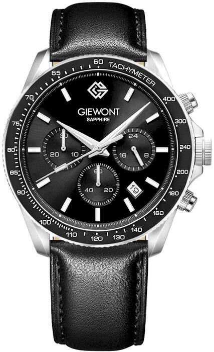 Giewont Vīriešu pulkstenis Chronograph Sapphire / melns (GW3520-A4)