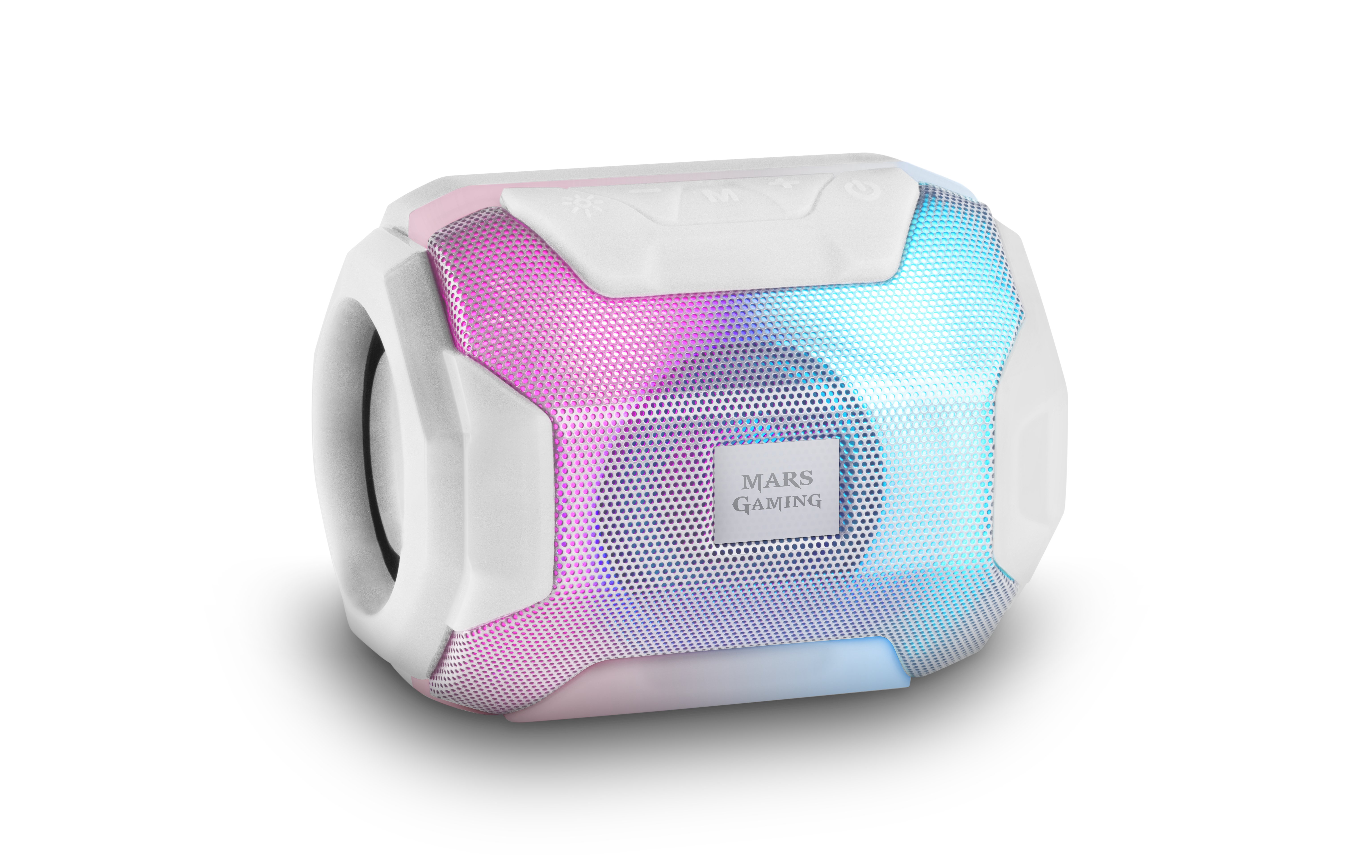 Mars Gaming MSBAXW Bluetooth 5.0 RGB Flow Portatīvais skaļrunis 10W RMS / balts (MSBAXW)