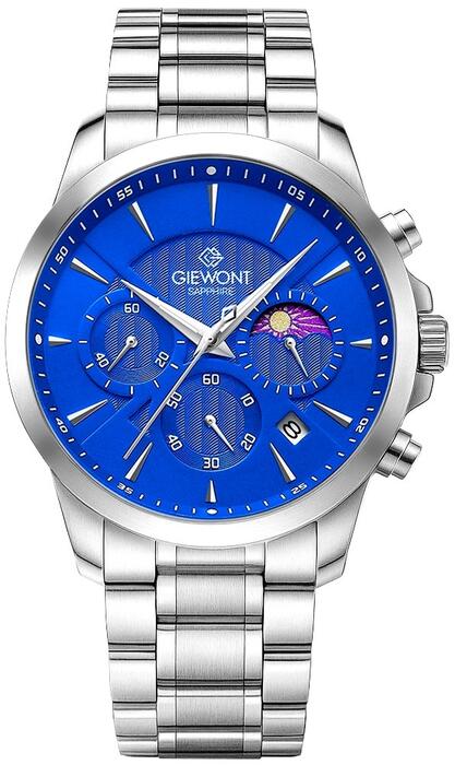 Giewont Chronograph Sapphire Vīriešu pulkstenis / sudraba-zils (GW9460-B3)