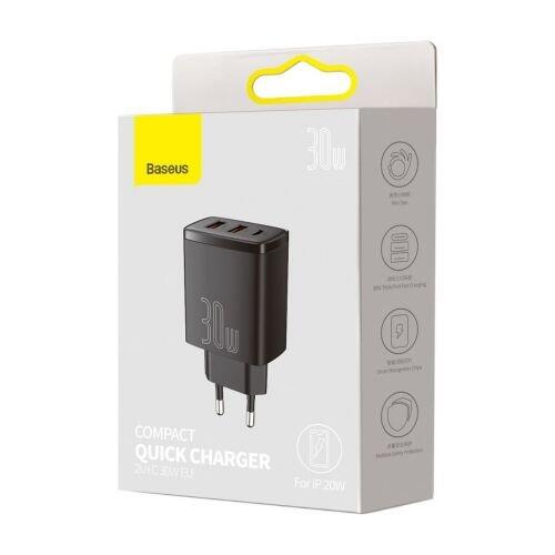 Baseus CCXJ-E01 Travel Charger Компактное быстрое зарядное устройство 30W (CCXJ-E01)