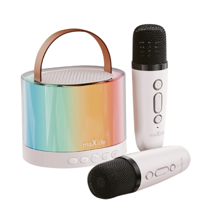 Maxlife MXKS-200 Bluetooth Karaoke Skaļrunis Baltā