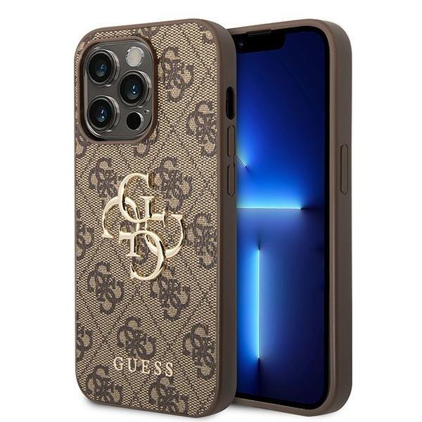 Guess 4G Big Metal Logo Back Case Защитный Чехол для Apple iPhone 15 Pro Max (GUHCP15X4GMGBR)