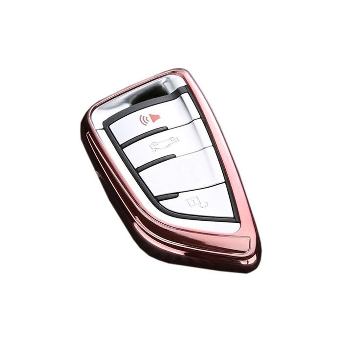 Dux Ducis Силиконовый Чехол для Автомобильных Ключей для Volkswagen Golf Розовый (DUX-CKC-VWG-RG)