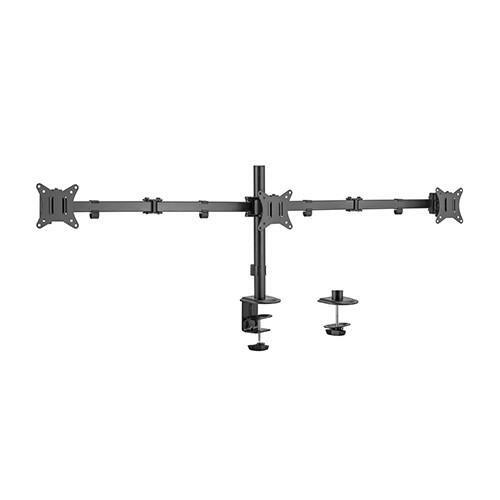 Gembird MA-D3-01 Regulējama Galda Stiprinājuma Roka 3 displejiem 27″ (MA-D3-01)