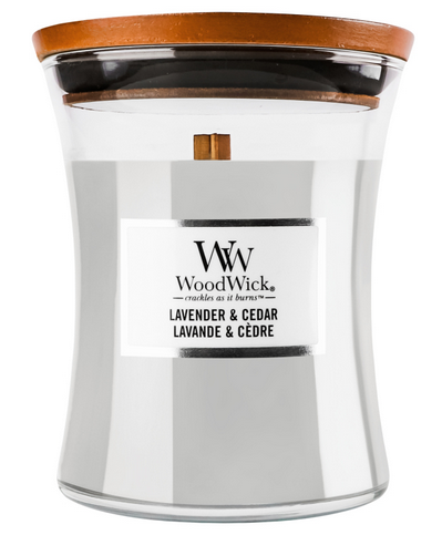 Woodwick Lavender & Cedar Aromātiskā svece 275 g (5038581103006)