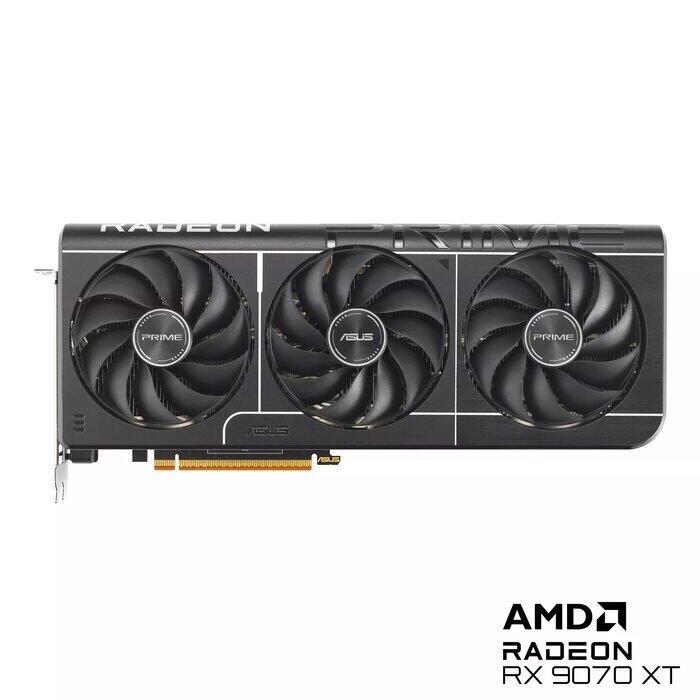 Asus Radeon RX 9070 XT Видеокарта GDDR7 16GB (PRIME-RX9070XT-O16G)
