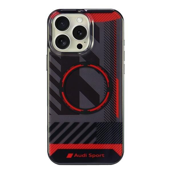 Audi IML Sport MagSafe Защитный Чехол для Apple iPhone 16 Pro Max (AUS-IMLMIP16PM-RSQ/D2-BK)
