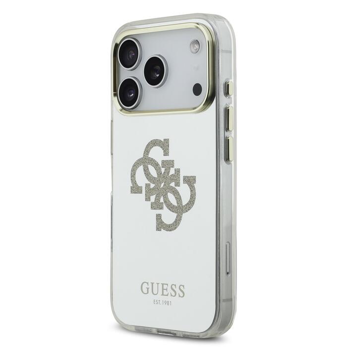 Guess PC/TPU Mirror 4G Glitter Logo MagSafe Case Чехол для Apple iPhone 17 Pro Max (GUHMP17XHMR4GDG)